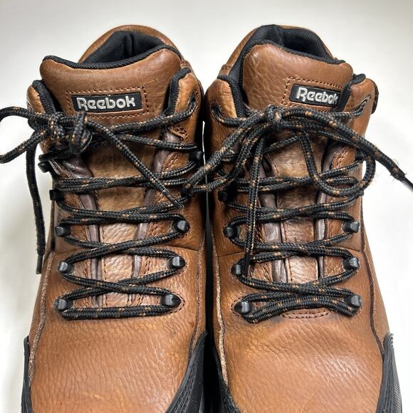 Reebok Work Boots Men’s 12M Waterproof EH Safety Toe Leather Brown RB4444 main image 16